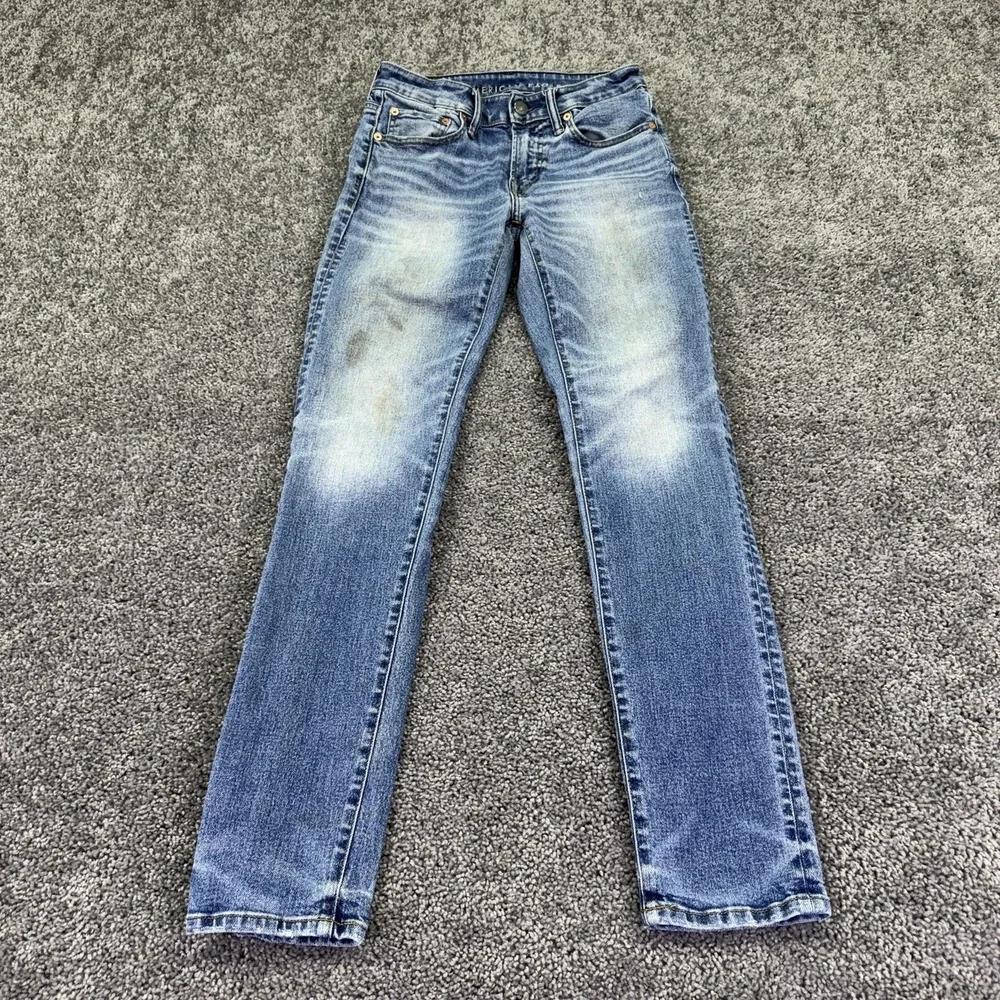 American Eagle Jeans Mens 28x32 Blue Airflex+ Athletic Skinny Denim Medium Wash